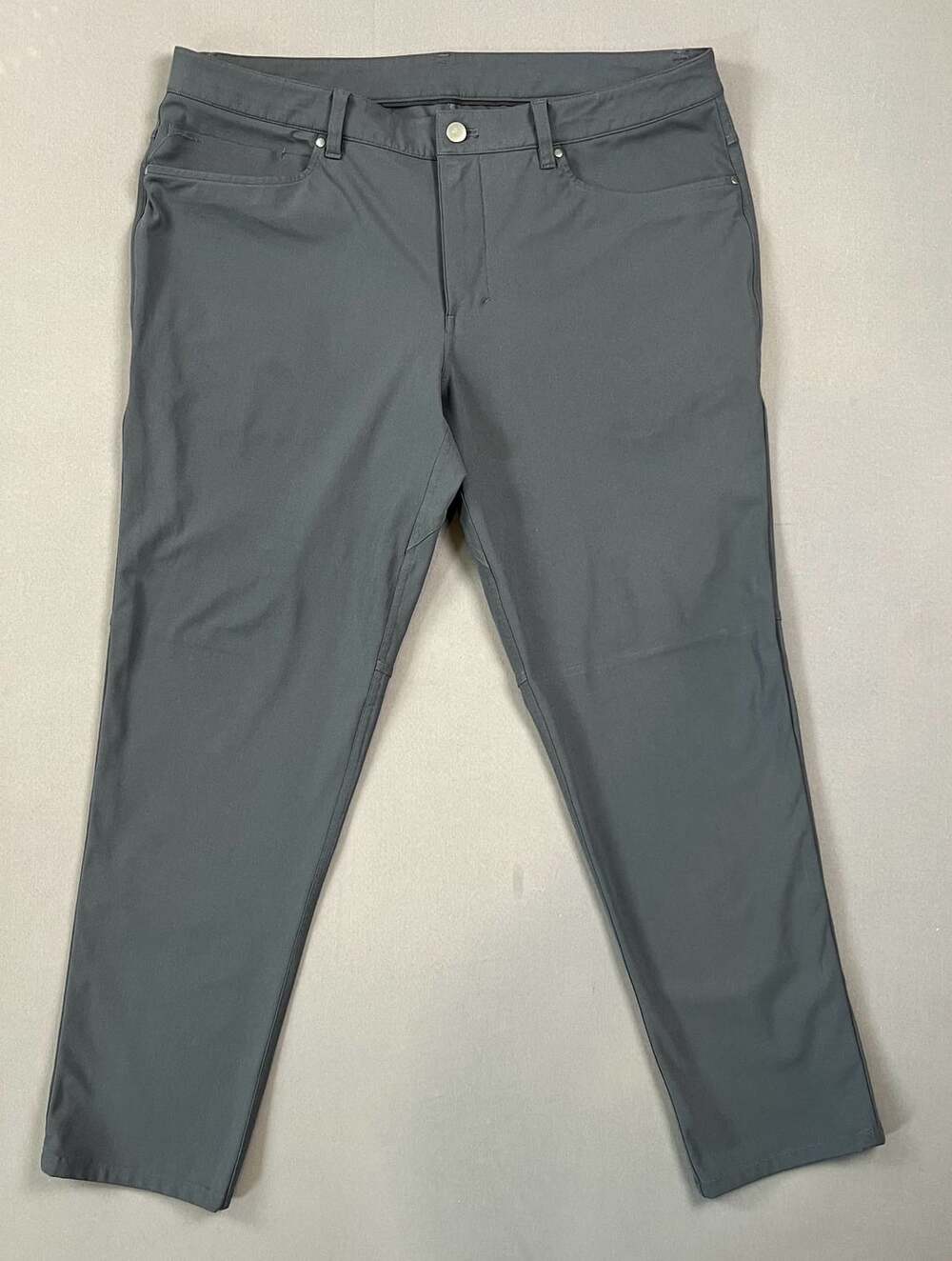 Lululemon ABC Pant Size 36 Gray Warpstreme Slim Fit Trousers
